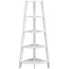 image:imageConvenience Concepts Newport 5 Tier Wide Corner Bookcase BlackWhite