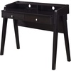 image:imageConvenience Concepts Newport Deluxe 2 Drawer Desk with Shelf IvoryEspresso