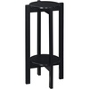 image:imageConvenience Concepts Newport Deluxe 2 Tier Plant Stand 1475  Modern Industrial Plant or Vase Display Stand for Living Room Office Den Hallway Faux CementBlackBlack