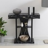 image:imageConvenience Concepts Newport Harri Console Table 36  Modern Sofa Table with Storage Shelves One Drawer Narrow Entryway Hall Table for Living Room BarnwoodBlackBlack Faux Marble