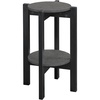 image:imageConvenience Concepts Newport Medium Plant Stand BlackFaux Cement  Black
