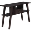 image:imageConvenience Concepts Newport Mike W Console Table with Drawer Weathered GrayEspresso