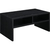 image:imageConvenience Concepts Northfield Admiral Deluxe Coffee Table with Shelves R40567 White Faux MarbleBlack