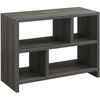 image:imageConvenience Concepts Northfield Console Bookcase 38  3 Tier Minimalist Living Room Bookshelf Contemporary Console Entryway Hall Table Foyer Display Table White Faux MarbleWeathered Gray