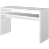image:imageConvenience Concepts Northfield Deluxe Console Hall Table 48  Modern Minimalist Narrow Sofa Display Accent With Storage Shelf for Contemporary Living Room Entryway or Hallway BlackWhite