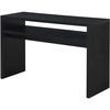 image:imageConvenience Concepts Northfield Deluxe Console Hall Table 48  Modern Minimalist Narrow Sofa Display Accent With Storage Shelf for Contemporary Living Room Entryway or Hallway BlackBlack