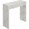 image:imageConvenience Concepts Northfield Entryway Hall Table 315  Contemporary Console Desk Entryway or Vanity Table for Hallway Foyer Living Room Office White Faux Marble
