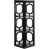 image:imageConvenience Concepts Omega 3 Tier Corner Bookcase WhiteBlack