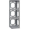 image:imageConvenience Concepts Omega 3 Tier Corner Bookcase WhiteGrey