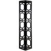 image:imageConvenience Concepts Omega 5 Tier Corner Bookcase GrayBlack