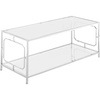 image:imageConvenience Concepts Omega Chrome Coffee Table Clear Glass  Chrome Frame