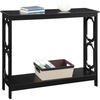 image:imageConvenience Concepts Omega Console Table with Shelf CoralBlack