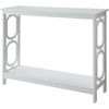 image:imageConvenience Concepts Omega Console Table with Shelf CoralWhite