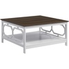 image:imageConvenience Concepts Omega Square 36 Coffee Table GrayDriftwoodWhite