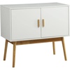 image:imageConvenience Concepts Oslo Storage Console White  WoodgrainWhiteWoodgrain