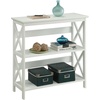 image:imageConvenience Concepts Oxford 3 Tier Bookcase Cherry  BlackWhite