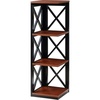 image:imageConvenience Concepts Oxford 3 Tier Corner Bookcase EspressoCherryBlack