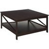 image:imageConvenience Concepts Oxford 36 inch Square Coffee Table with Shelf Espresso