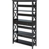 image:imageConvenience Concepts Oxford 5 Tier Bookcase with Drawer BlackBlack