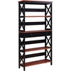 image:imageConvenience Concepts Oxford 5 Tier Bookcase with Drawer BlackCherry