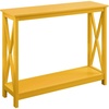 image:imageConvenience Concepts Oxford Console Table 395  Sofa Table with Storage Shelf Transitional Entryway Hall Table for Living Room and Bedroom Display Foyer Table Blush PinkYellow