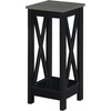 image:imageConvenience Concepts Oxford Plant Stand Cement  Black