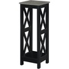 image:imageConvenience Concepts Oxford Plant Stand Tall Cement  Black