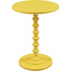 image:imageConvenience Concepts Palm Beach Spindle Table 1775  Traditional Round End Table for Living Room Turned Solid Wood Side Table Classic Display Pedestal Table PinkYellow
