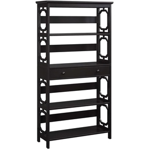 image:imageConvenience Concepts 203071BL 5Tier Bookcase with Drawer BlackEspresso