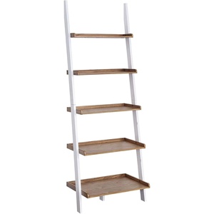 image:imageConvenience Concepts 5 shelves American Heritage Bookshelf Ladder Espresso 7275 x 25DriftwoodWhite