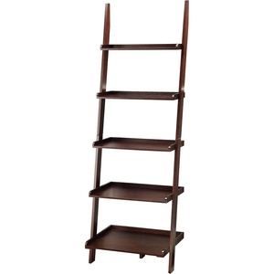 image:imageConvenience Concepts 5 shelves American Heritage Bookshelf Ladder Espresso 7275 x 25Espresso
