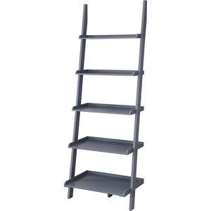 image:imageConvenience Concepts 5 shelves American Heritage Bookshelf Ladder Espresso 7275 x 25Grey