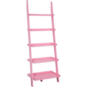 image:imageConvenience Concepts 5 shelves American Heritage Bookshelf Ladder Espresso 7275 x 25Light Pink