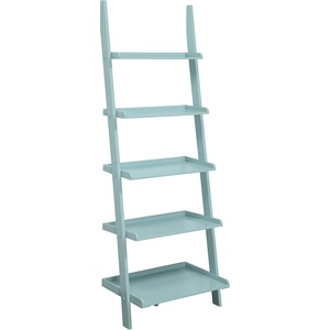 image:imageConvenience Concepts 5 shelves American Heritage Bookshelf Ladder Espresso 7275 x 25Sea Foam
