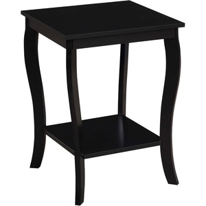 image:imageConvenience Concepts American Heritage Square End Table with Shelf BlackBlack