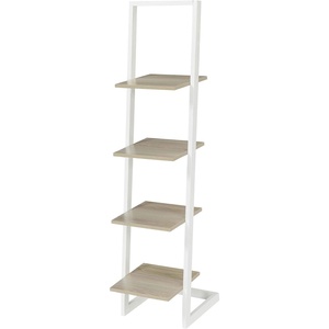 image:imageConvenience Concepts Designs2Go 4 Tier Ladder Bookshelf Ice White  WhiteIce White  White