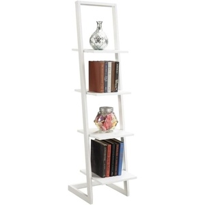 image:imageConvenience Concepts Designs2Go 4 Tier Ladder Bookshelf Ice White  WhiteWhite