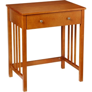 image:imageConvenience Concepts Designs2Go Mission Desk 26  Contemporary Modern Office Den Desk with Keyboard Drawer Modern Vanity Hall Table OakOak
