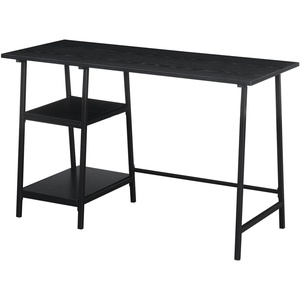 image:imageConvenience Concepts Designs2Go Trestle Wood Metal Desk WhiteWhiteBlackBlack