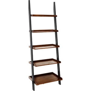 image:imageConvenience Concepts French Country Bookshelf Ladder WhiteDark Walnut  Black
