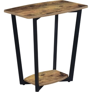 image:imageConvenience Concepts Graystone End Table Weathered Gray  Black FrameBarnwoodBlack
