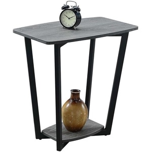 image:imageConvenience Concepts Graystone End Table Weathered Gray  Black FrameWeathered GrayBlack