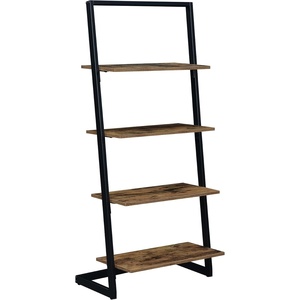 image:imageConvenience Concepts Graystone Ladder Bookshelf BarnwoodBlackBarnwoodBlack