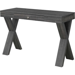 image:imageConvenience Concepts Newport 1 Drawer Desk Weathered GrayWeathered Gray
