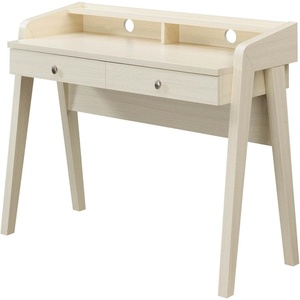 image:imageConvenience Concepts Newport Deluxe 2 Drawer Desk with Shelf IvoryIvory