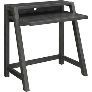 image:imageConvenience Concepts Newport Lilly 2Tier Desk Weathered Gray