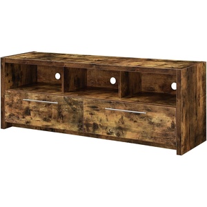 image:imageConvenience Concepts Newport Marbella TV Stand 60  Modern Entertainment Center for TVs up to 65 Contemporary Media Console with Storage Cabinets amp Shelves for Living amp Family Room WhiteBarnwood
