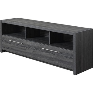 image:imageConvenience Concepts Newport Marbella TV Stand 60  Modern Entertainment Center for TVs up to 65 Contemporary Media Console with Storage Cabinets amp Shelves for Living amp Family Room WhiteWeathered Gray