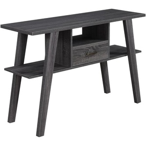 image:imageConvenience Concepts Newport Mike W Console Table with Drawer Weathered GrayWeathered Gray