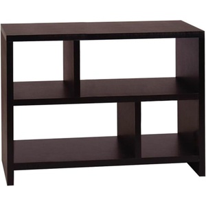 image:imageConvenience Concepts Northfield Console Bookcase 38  3 Tier Minimalist Living Room Bookshelf Contemporary Console Entryway Hall Table Foyer Display Table White Faux MarbleEspresso
